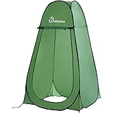 Wolfwise Pop Up Shower Tent for Camping Essentials, Portable Instant Changing Tent with Ventilation Window & Carry Bag, Priva