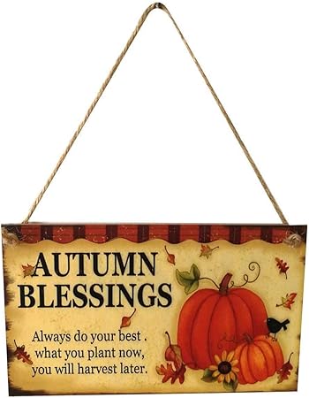 Party Diy Decorations Thanksgiving Board Wooden Hanging Indoor
