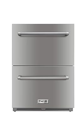 Thor Kitchen 5.3 Cu. Ft. 24" Double Drawer Built-In Fridge