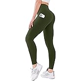 USAUPUP High Waisted Leggings for Women Buttery Soft Full Length Capri Workout Yoga Pants