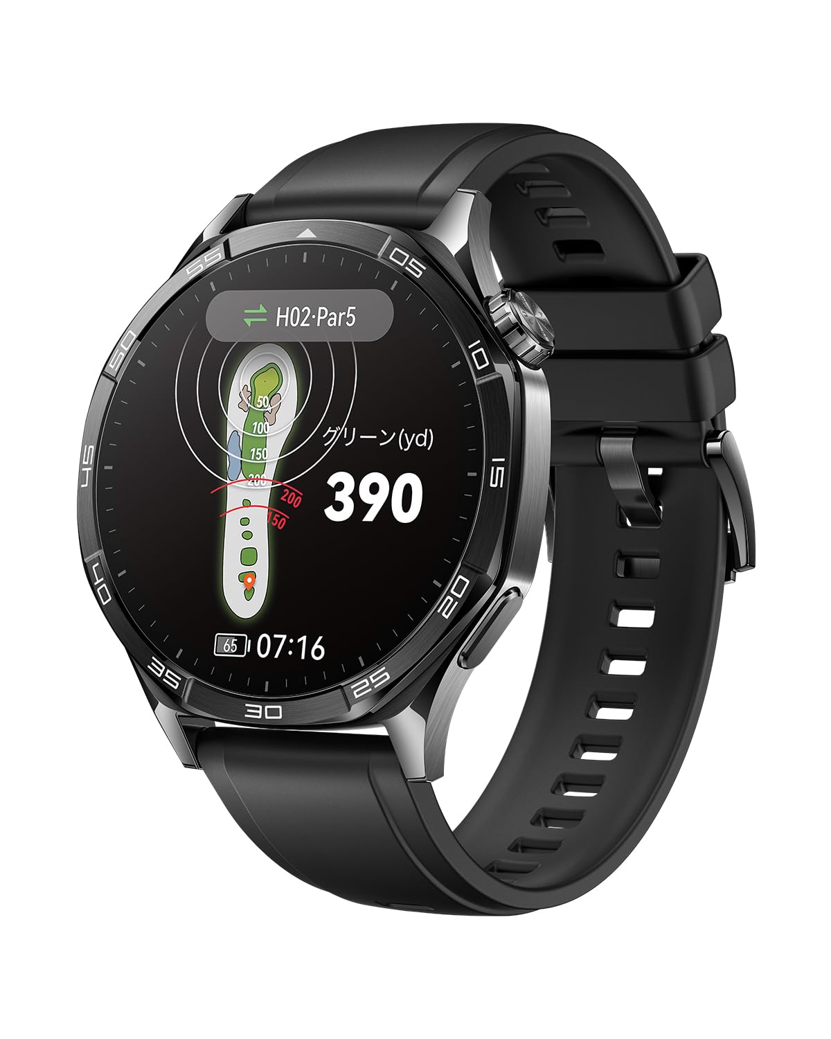 HUAWEI WATCH GT 5 46mm スマートウォッチ ゴルフナビ機能搭載 高精度GPS内蔵 高度なランニング体験 24時間健康管理 睡眠時呼吸乱れ検知 スポーツ用 最長14日間持続バッテリー iOS/Android対応 ブラック の商品画像