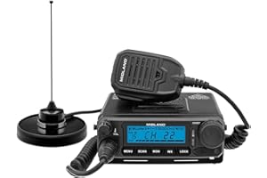 Midland® MXT500 50-Watt GMRS Mobile Radio - for Farms, Ranches, Overlanding, Trails, and Off-Roading - 8 Repeater Channels, Compact Design, External Magnetic Mount, 2.1dB Unity Gain Antenna