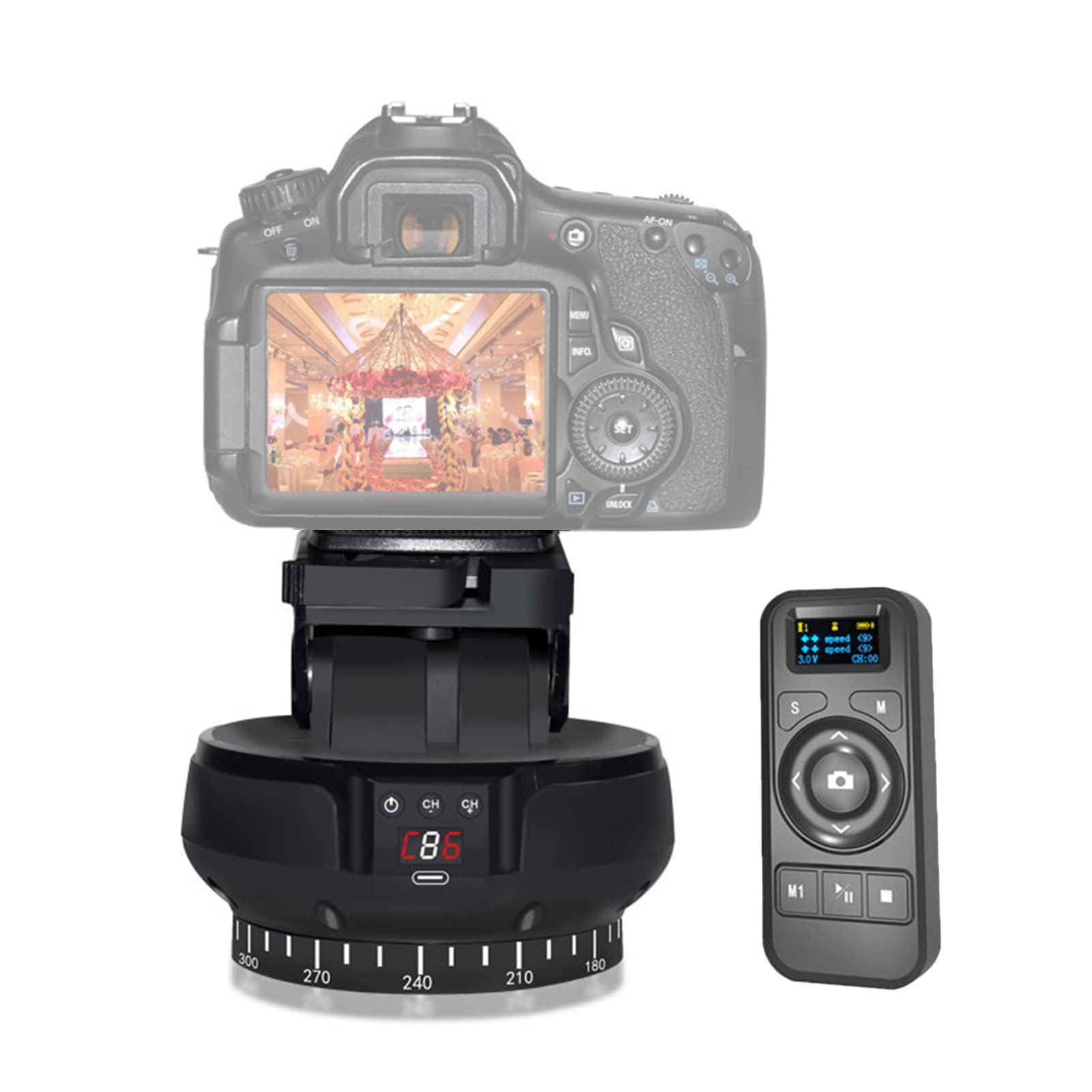 Andoer Tripod Head with Panoramic Ball Head 360° Rotatable Fluid Tripod Head for Camcorder DSLR Compact Camera Tabilizer Professional Photography