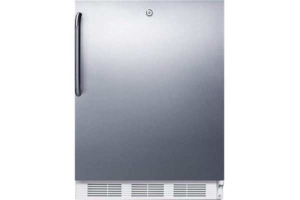 Summit Appliance FF7LWCSSADA Accucold Built-In Undercounter All-Refrigerator, 24" Wide, ADA Compliant, 5.5 cu.ft. Storage Capacity, Factory Installed Lock, Automatic Defrost, Towel Bar Handle