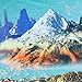 Uphome Wall Tapestry Hanging, Planet with Earth Moon and Mountains Pattern – Light-Weight Polyester Fabric Wall Decor (51