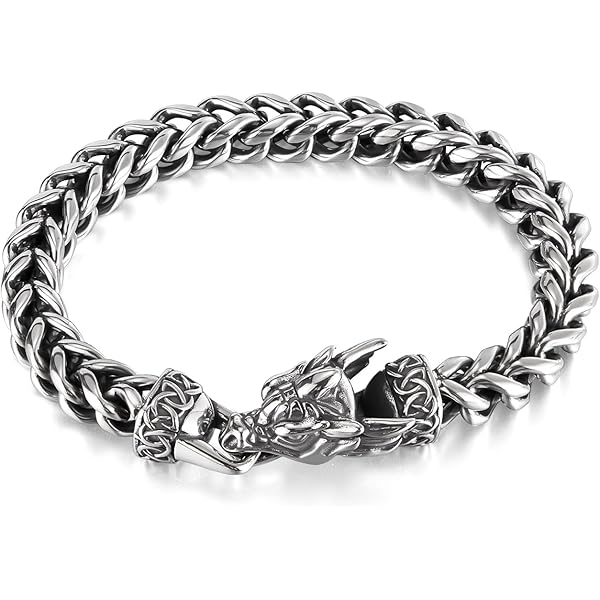 Amazon.com: FCZDQ 12MM Stainless Steel Mens Cuban Link Bracelet
