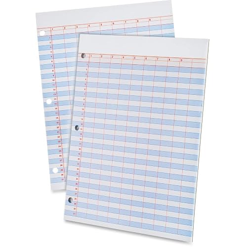 Ampad Notepad, 8.5-Inch x 11-Inch, Data/Narrow Ruled, 9 Columns/31 Rows ...