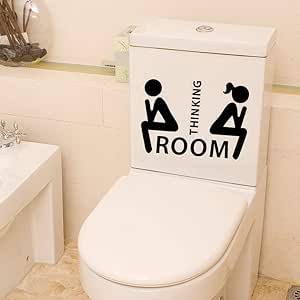 Pegatinas de pared y murales para cuarto de pensamiento de baño