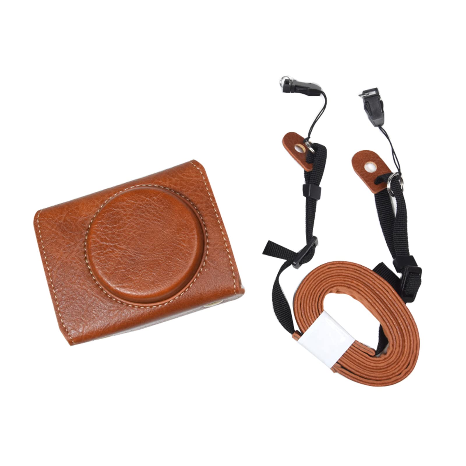 Rieibi Camera Case for Sony RX100 VII VI V IV III II, Vintage PU Leather Case for Sony Cyber-Shot DSC-RX100 M2 M3 M4 M5 M6 M7 Digital Camera, Protective Camera Case with Strap