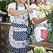 NEOVIVA Kitchen Aprons for Women with Pockets,Cooking Aprons for Women,Vintage Apron for Baking BBQ and Gardening,Mother's Day Gifts,Unique Gifts for Bakers and Cooks
