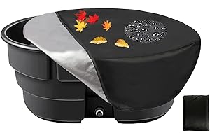 SORENCUT Waterproof Stock Tank Cover, Oval Water Tank Cover for 300 Gallon,420D Oxford Stock Tub Cover to Keep Leaves and Debris out, Tear-Resistant and UV Resistant for Stroller,Storage Bench,Humid Garage…