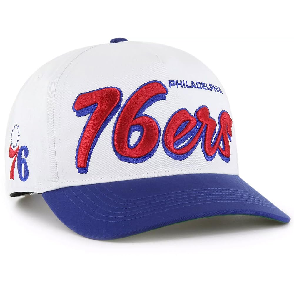 Photo 1 of 47 Brand Philadelphia 76ers Drop Shadow Hitch Adjustable Cap, Hat White Blue