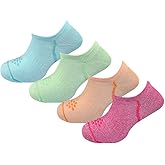 True Energy Women's Ultra Light Liner Socks - Athletic Socks with Compression + Infrared - 4 Pairs