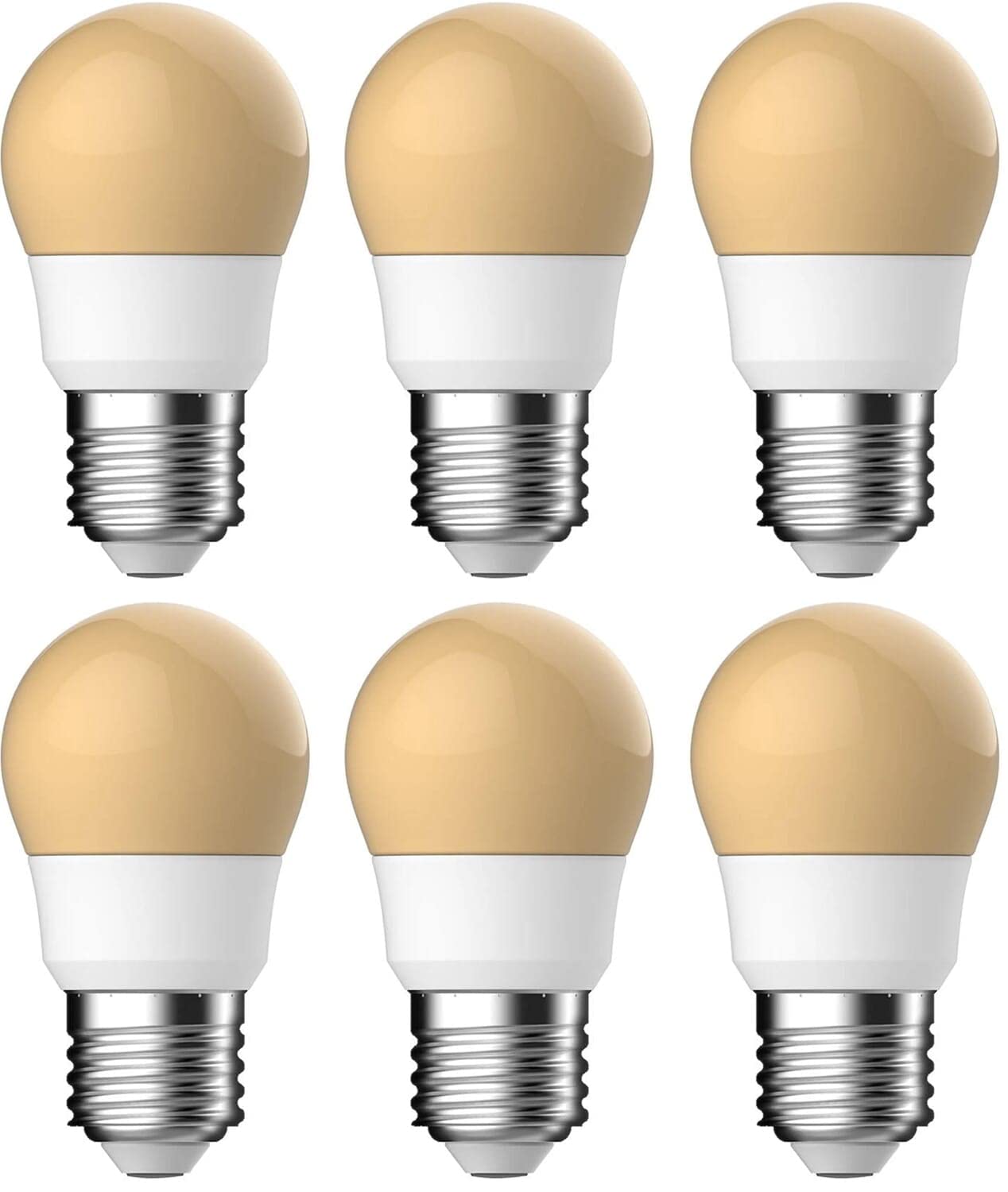 Energetic E27 Edison Screw LED Light Bulbs, 3.6W (25W Equivalent), 215 Lumens, Non-Dimmable, Warm White 2400K, Energy Saving - 6 Pack