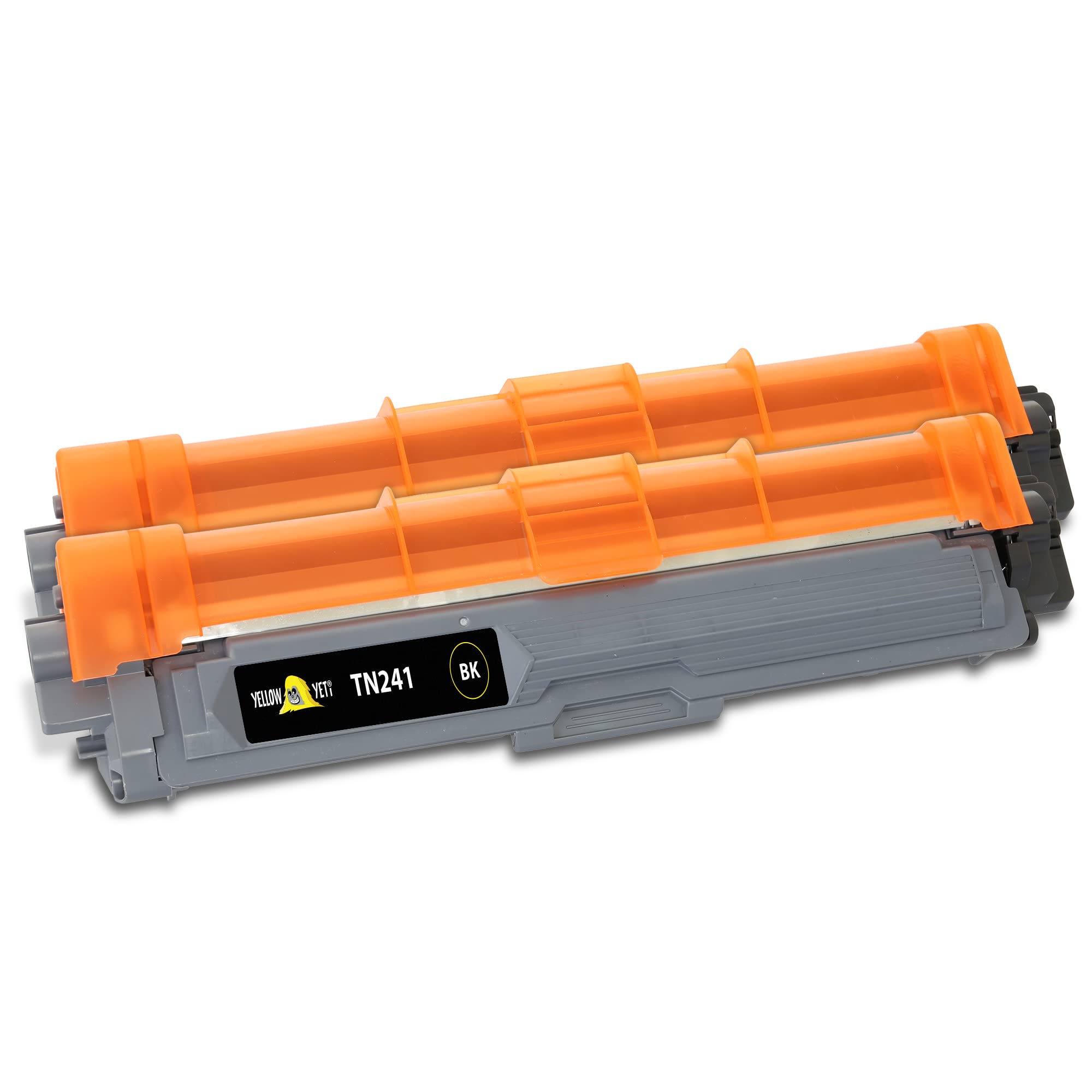 YELLOW YETI TN 241 242 Toner Cartridge Compatible with Brother DCP-9015CDW DCP-9017CDW DCP-9022CDW HL-3140CW HL-3150CDW HL-3170CDW MFC-9130CW MFC-9140CDN MFC-9330CDW MFC-9340CDW Black, 2 Pack