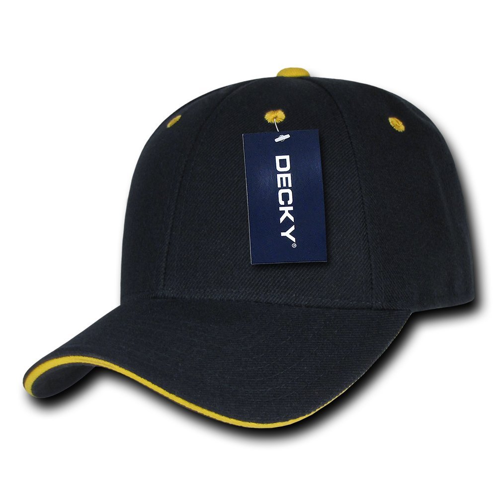 Decky Sandwich Visor Baseball Cap - Navy/Gold