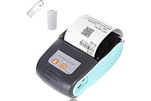 GZGYNADAST IS NOT compatible with iphone ios/IPAD/MAC,ONLY FIT android/WINDOWS,bluetooth thermal receipt printer 58mm,wireless portable mini pocket bill ticket pos printer for small business,（blue color）