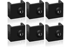 KITANIS 3D Printer Hotend Silicone Sock, 6 PCS Heater Block Silicone Cover for Creality Ender 3/3 Pro/3 V2, Ender 5/5 Plus/ 5 Pro, CR 10 Series, MK7/ 8/9 3D Printer Hotend