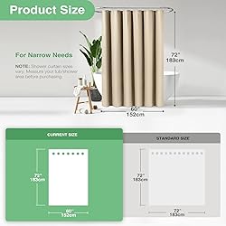 Dynamene 60 inch Stall Shower Curtain - Waffle