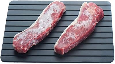 True Face Defrosting Tray 29.5cm x 20.5cm Quick Thaw Aluminium Black