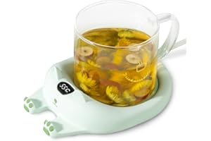 DUHEL Coffee Mug Warmer, Coffee Warmer for Desk with 3 Temp Settings, Cup Warmer for Desk Auto Shut Off, Cute Mug Warmer for 