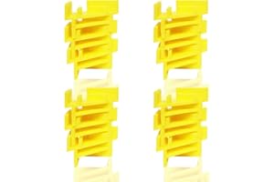 PIAOLGYI 12 Pcs Tray Stackers for Harvest Right Freeze Dryer Accessories Compatible with Harvest Right Trays,Yellow(ONLY Tray Stackers)
