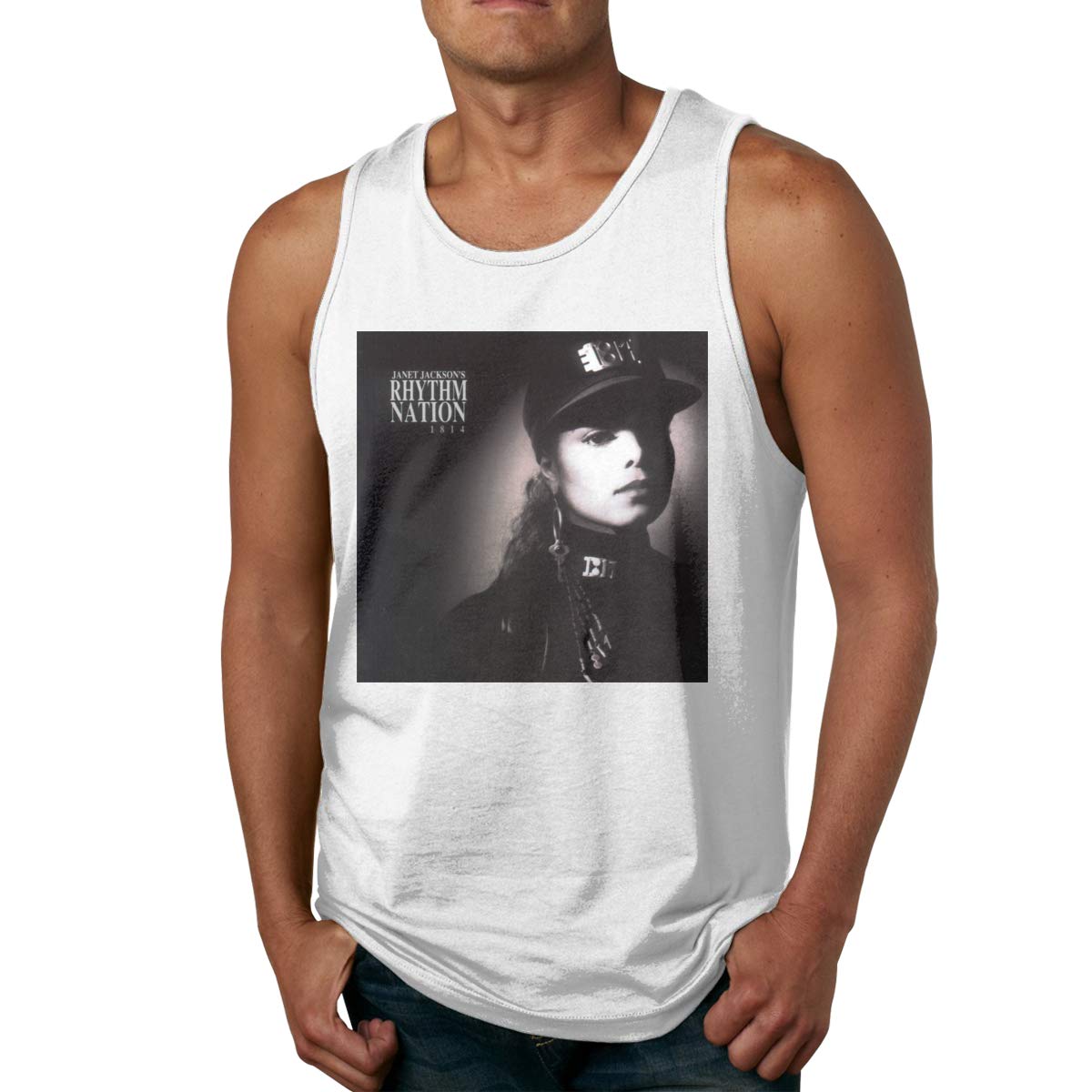  S Janet Jackson Rhythm Nation 1814 Classic Ness Sleeveless Tank Top T Shirts