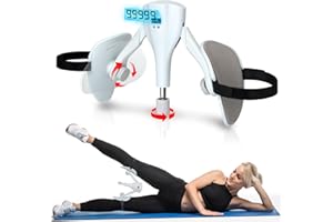 JNATER Thigh Exerciser - 0-44 lbs Adjustable Resistance Kegel Exerciser, Pelvic Floor Muscle, Postpartum Thigh Workout Equipment, Thigh Toner with 4 Straps for Home, Office, Gym Use
