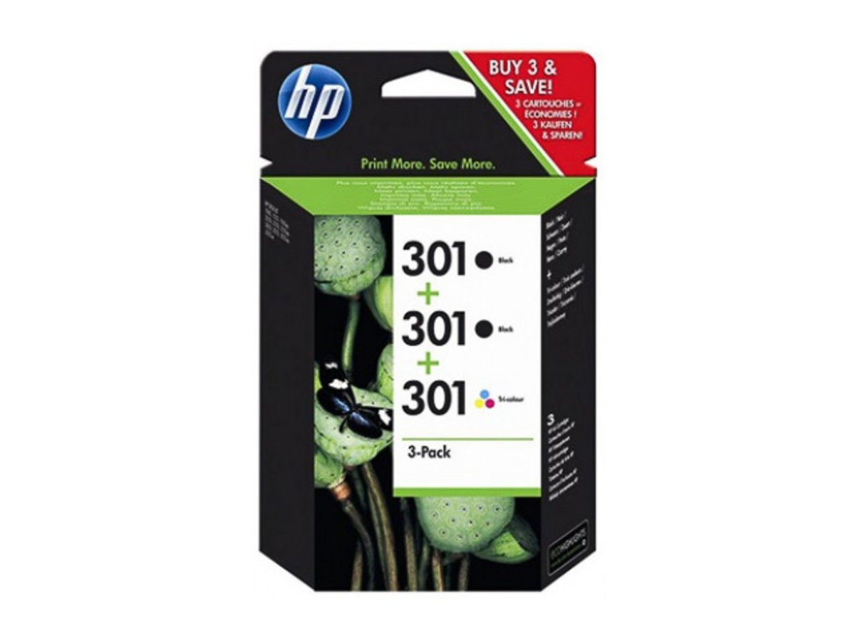 F301COMBO Hewlett-Packard HP 301 Combo 3 Pack (Tri-Colour and 2xBlack) E5Y87EE PRT: Amazon.co.uk 
