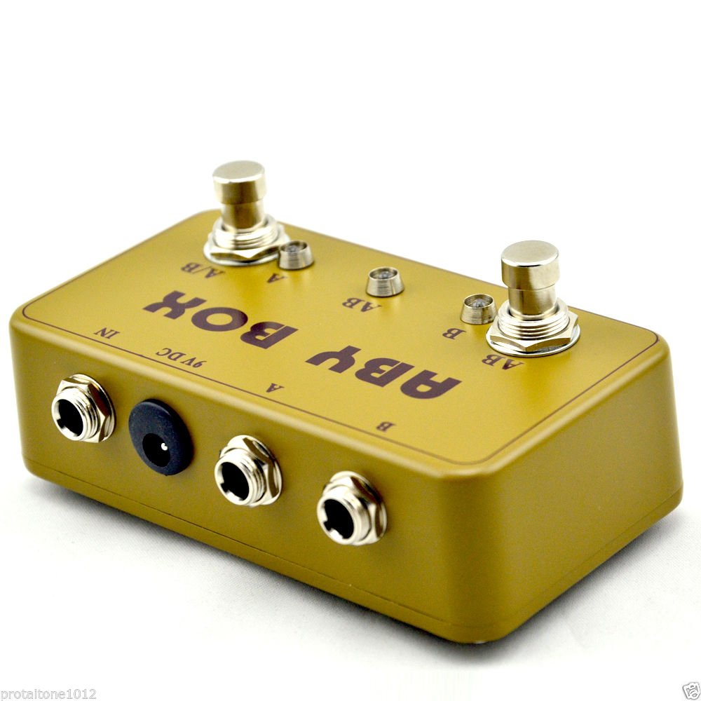 New ABY Effects Pedal Box True Bypass Hand made Green Right Clearing