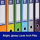 Oxford Premium A4 Lever Arch File Bright Green 70mm Spine 56mm Capacity view 3