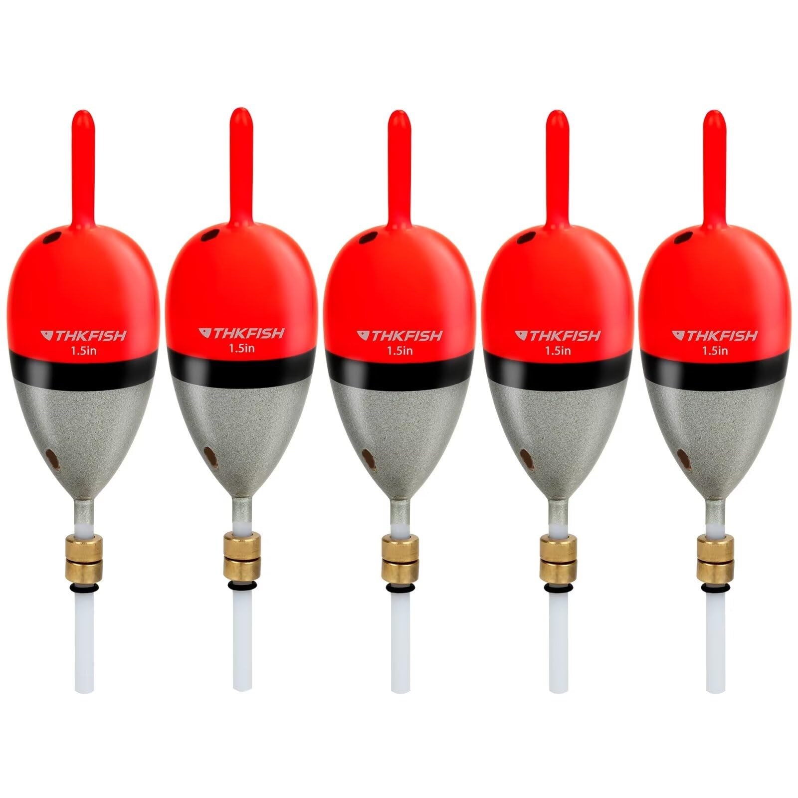 THKFISH Fishing Floats Bobbera Slip Bobber for Crappie Balsa Bobbers for Panfish,Walleye,Salmon Floatage 1/8oz(3.5g)