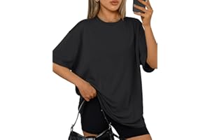 Trendy Queen Womens Oversized Summer T Shirts Plus Size Batwing Cute Casual Tops Short Sleeves Fashion Workout Clothes