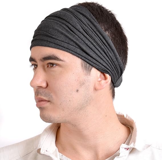 Mix Black Japanese Bandana Headbands for Men and Women
