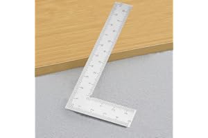 Stainless Steel L - Shaped Woodworking Ruler - Double - Sided Precision Scale