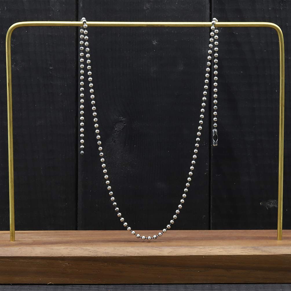 Tiparts 30 Feet Stainless Steel Ball Chains Necklace with 20pcs Connectors Clasps,Silver Bead Chain Sets (Chain Width 2.4mm+20pcs connectors)