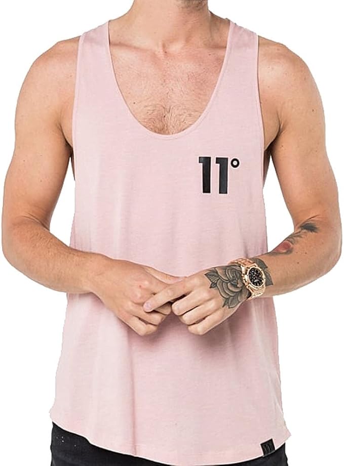 camiseta tirantes rosa hombre