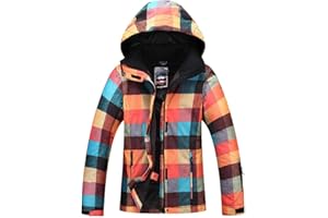 HOTIAN Women's Winter Skisuit Colorful Ski Jackets and Pants Set Waterproof Windproof Insulated Snowsuit Snowboarding Coat