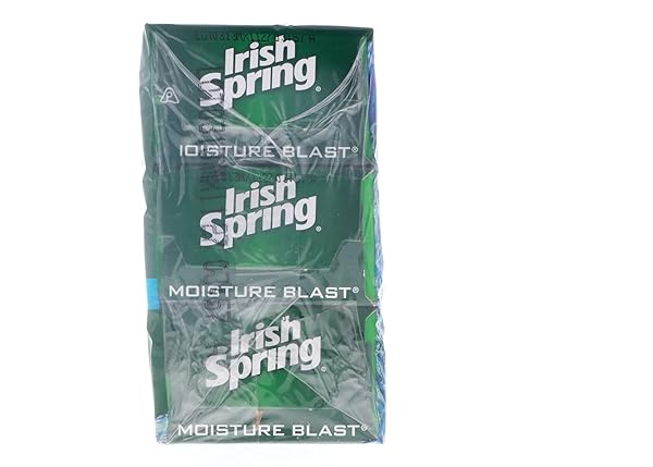 IRISH SPRING DEODORANT BATH BAR SOAP MOISTURE BLAST, 3.75 OZ