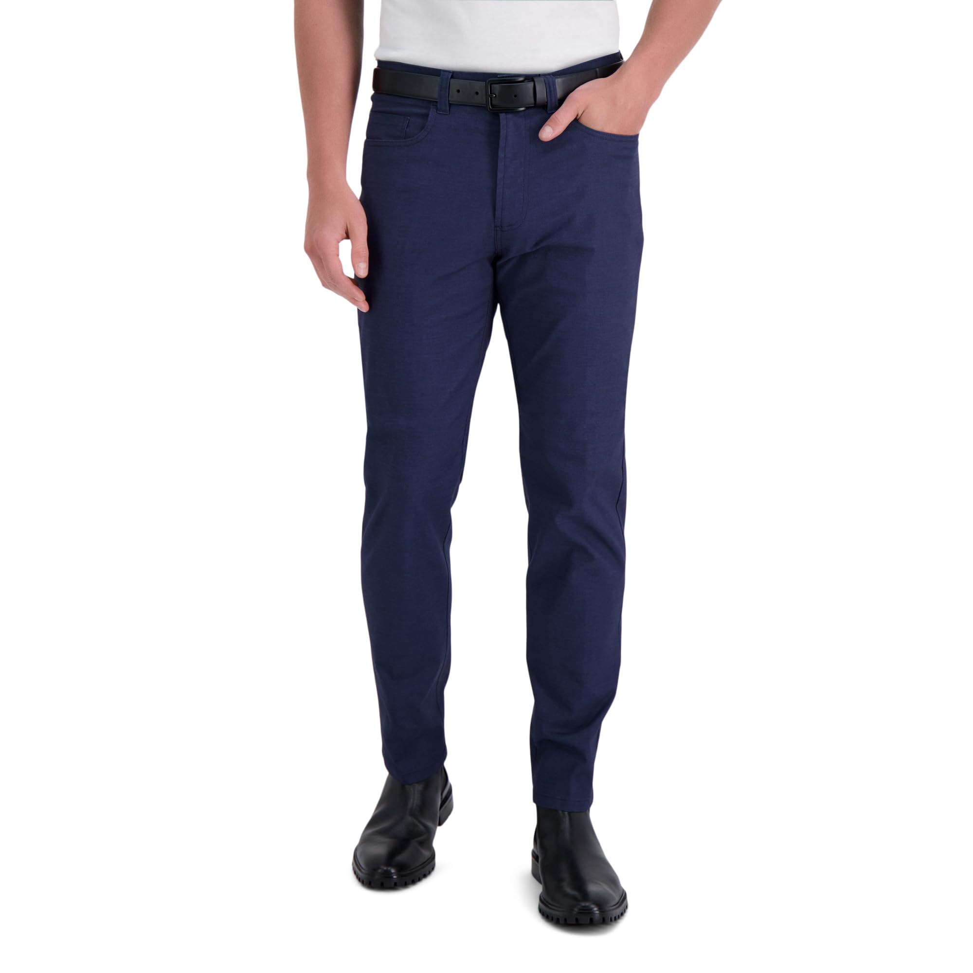 Kenneth Cole Reaction Men’s Slim Fit Stretch Casual Pant, Indigo Canvas, 33×32