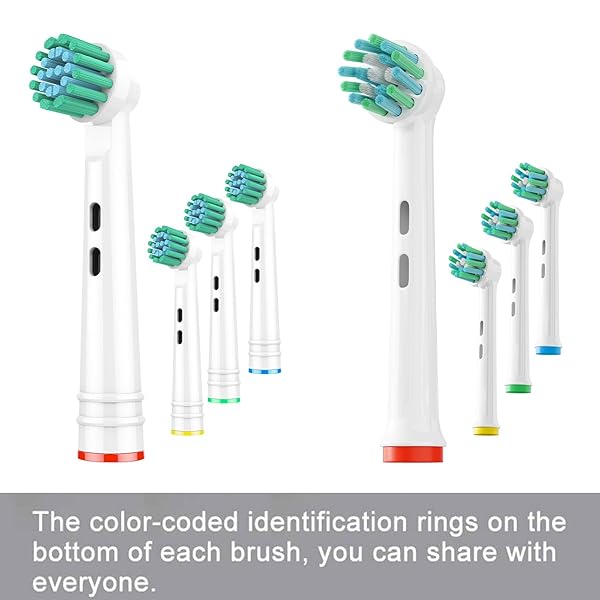 GENKENT 8 PACK REPLACEMENT TOOTHBRUSH HEADS COMPATIBLE WITH ORAL B BRAUN PRO 1000/500/1500/3000/5000/6000 CROSS ACTION HEAD
