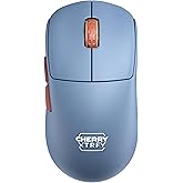 CHERRY XTRFY M68 Wireless, Ultralight Wireless Gaming Mouse, 2.4 GHz, Optimized for E-Sports, Symmetrical Shape with Extra Low Front, Blue