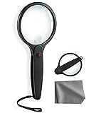 HDAJY 10X 30X Magnifier, 100mm Shatterproof Lens