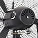 Yonntech 31 inch Standing Pedestal Fans High Velocity Floor Fan Industrial Familiy Fan 3 Speed Settings Adjustable Tilt Metal Stand with 55