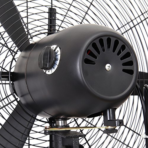 PanelTech Pedestal Fans High Velocity Metal Stand Industrial Fan 30 inch, 3 Speed Settings with 55"-71" Height Adjustment