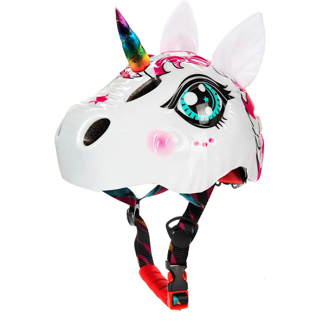 Unicorn Helmet for Toddler and Kid 3D Unicorn CPSC Safety Certified Approximately 2-6 Years Easily Adjuastable,Skateboard Skating Scooter Helmet with Rear Light Toddler Gift Christmas