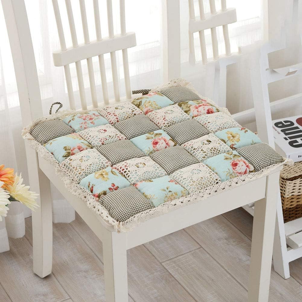 Amazon.de: WLVG Stuhlpolster aus 100% Baumwolle, quadratisch Extra