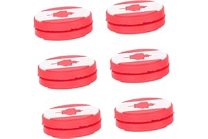 Toddmomy 6pcs Tennis Racket Shock Absorber California Flag British Flag Canadian Flag Racket Vibration Dampener Canada Flag T