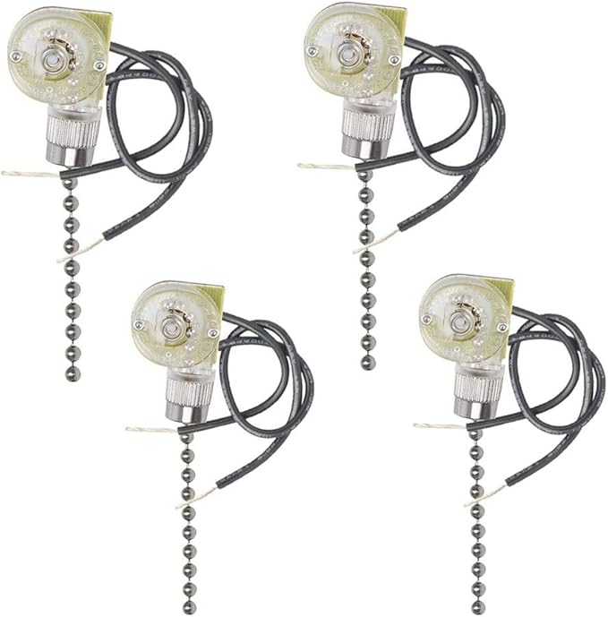 FanLight Switch & Pull Chain, Electrical Pull Chain Switch, ONOff