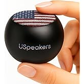 Fashionit U Mini - Small Bluetooth Speaker Wireless - Mic & Remote Shutter, Portable Bluetooth Speakers, Rich Sound for Home & Outdoor, Stocking Stuffers, White Elephant Gifts for Adults - Black (USA)